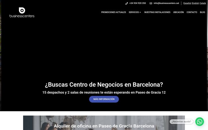 Screenshot of businesscenters.cat