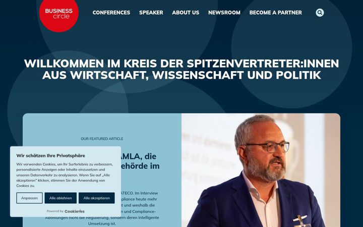 Screenshot of businesscircle.at