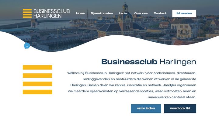 Screenshot of businessclubharlingen.nl