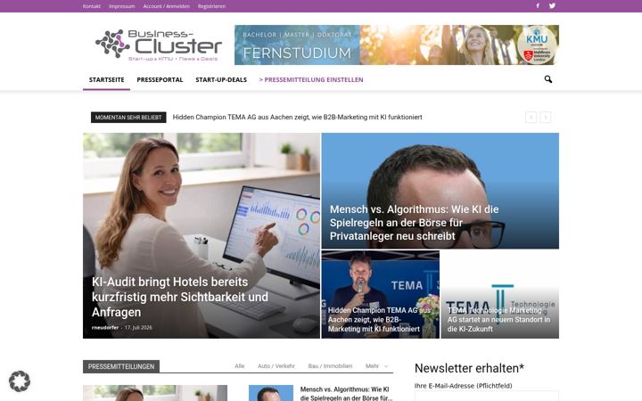 Screenshot of businesscluster.at