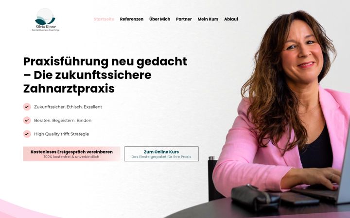 Screenshot of businesscoaching-dental.de