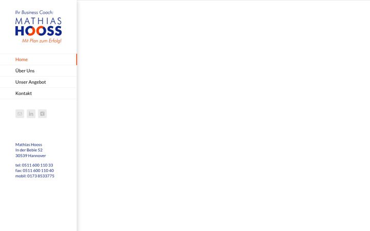 Screenshot of businesscoaching-hooss.de