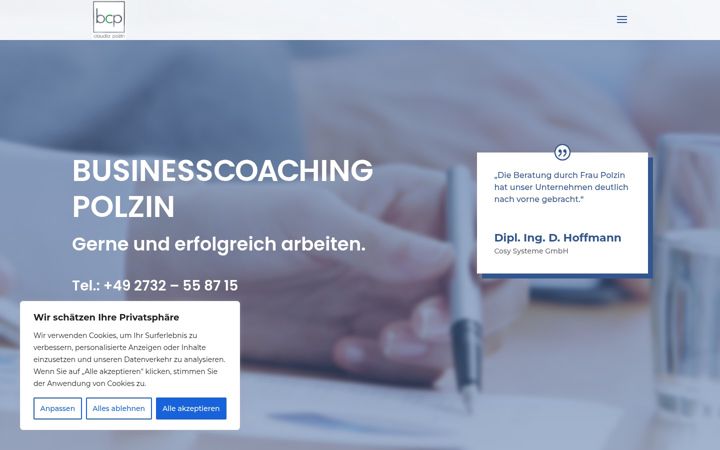 Posnetek zaslona businesscoaching-polzin.de
