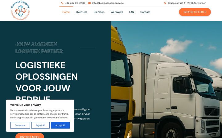 Screenshot of businesscompany.be