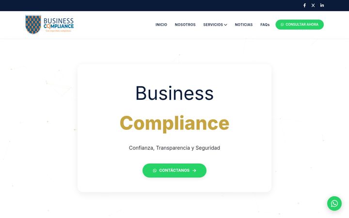 Snimka zaslona za businesscompliance.mx