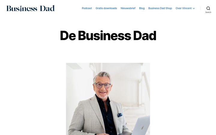 Екранна снимка на businessdad.be