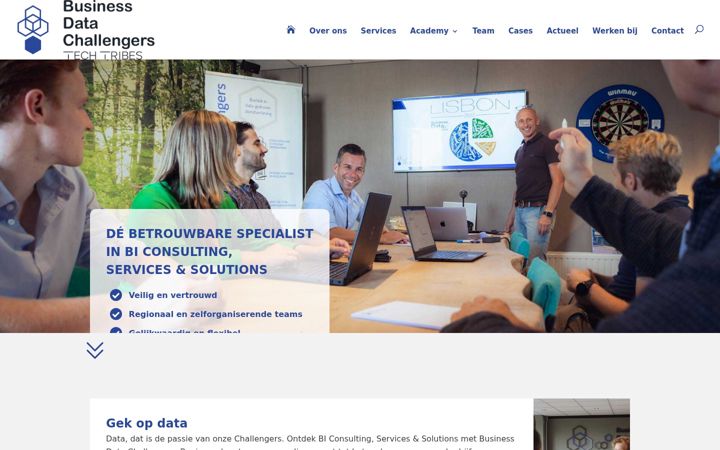Zrzut ekranu businessdatachallengers.nl