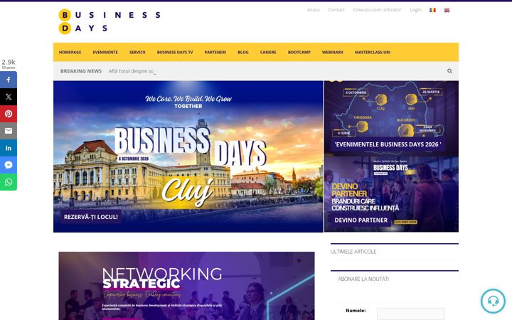 Screenshot of businessdays.ro