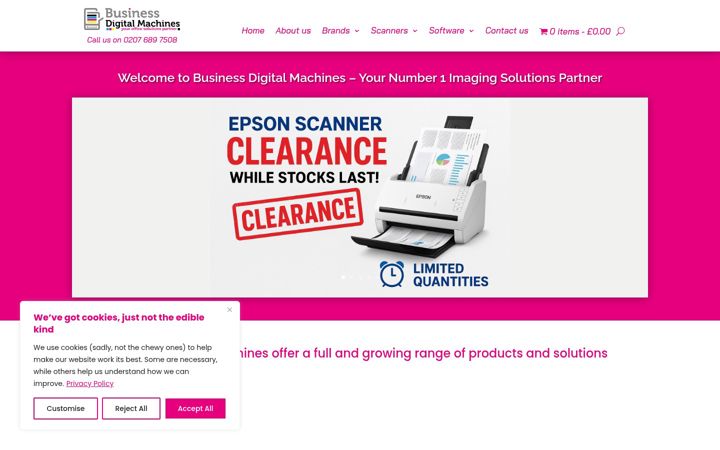Screenshot of businessdigitalmachines.co.uk