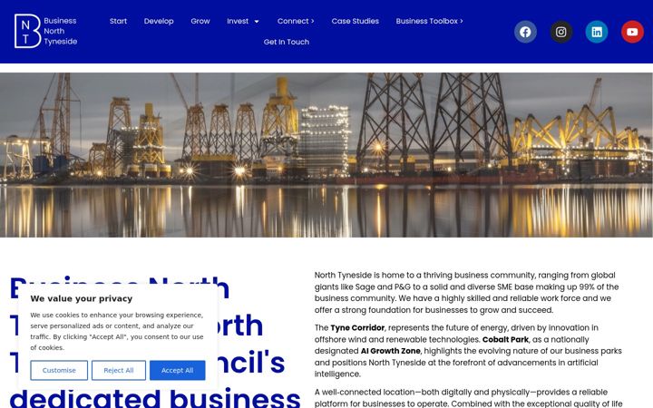 Screenshot of businessfactorynt.co.uk