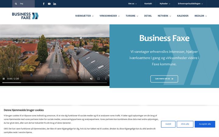 Screenshot of businessfaxe.dk