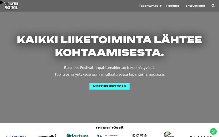 Screenshot of businessfestival.fi