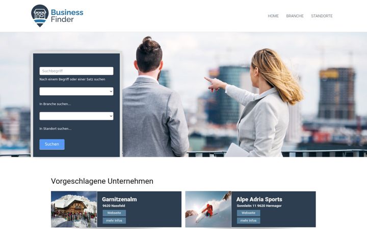 Screenshot of businessfinder.news