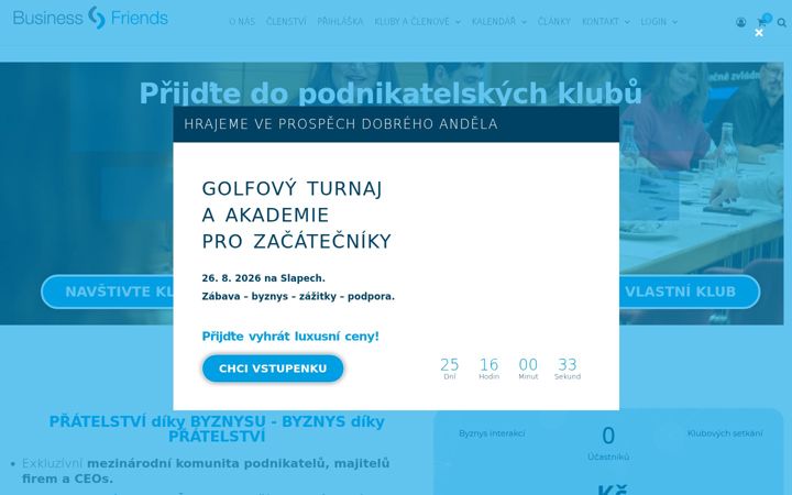 Screenshot stránky businessfriends.cz
