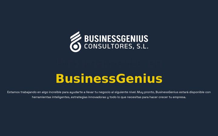 Screenshot of businessgenius.es