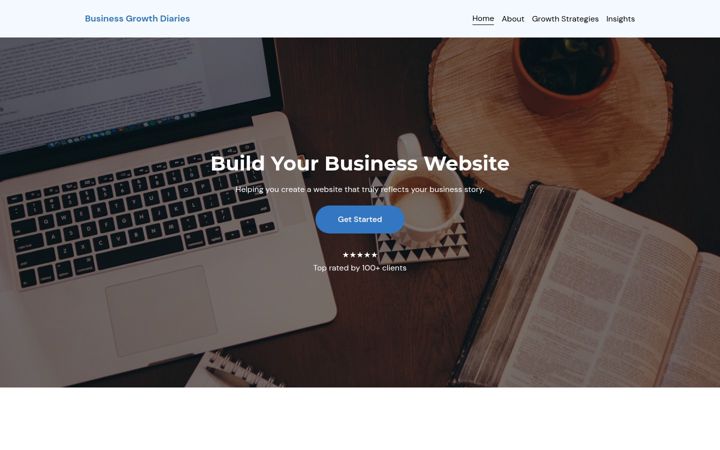 Screenshot of businessgrowthdiaries.com