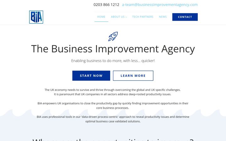 Screenshot of businessimprovementagency.com