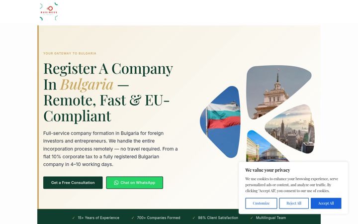 Screenshot of businessinbg.com