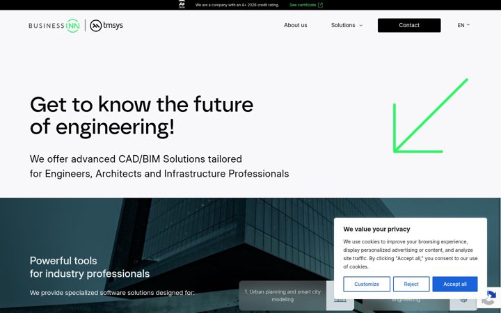 Screenshot of businessinn.si