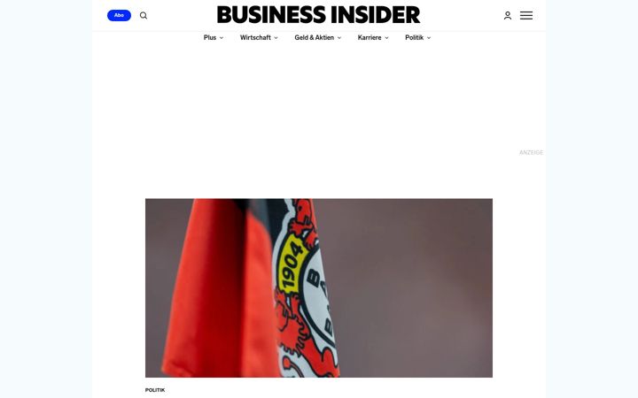 Posnetek zaslona businessinsider.de