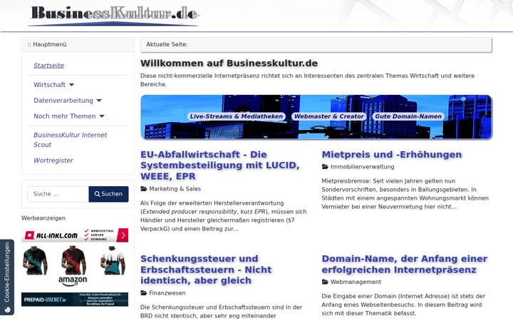 Skjermbilde av businesskultur.de