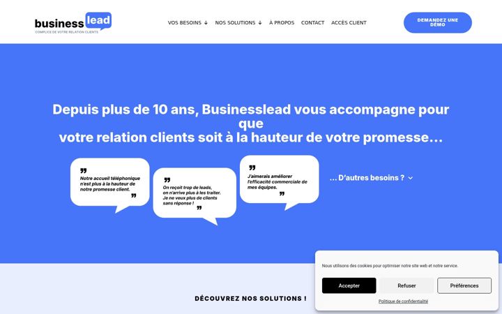 Screenshot of businesslead.fr