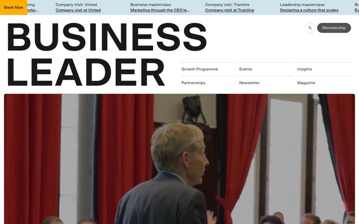 Screenshot of businessleader.co.uk