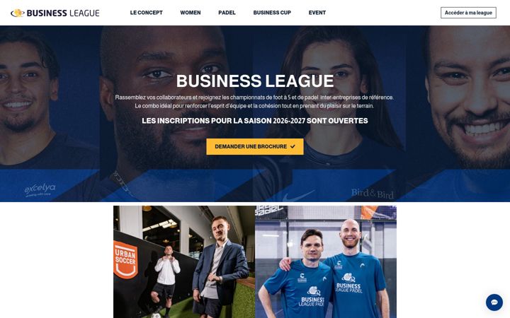 Zrzut ekranu businessleague.fr