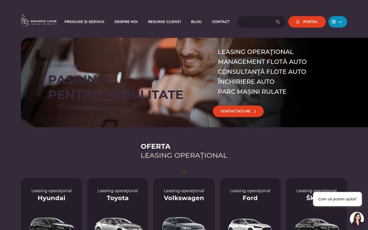 Screenshot of businesslease.ro