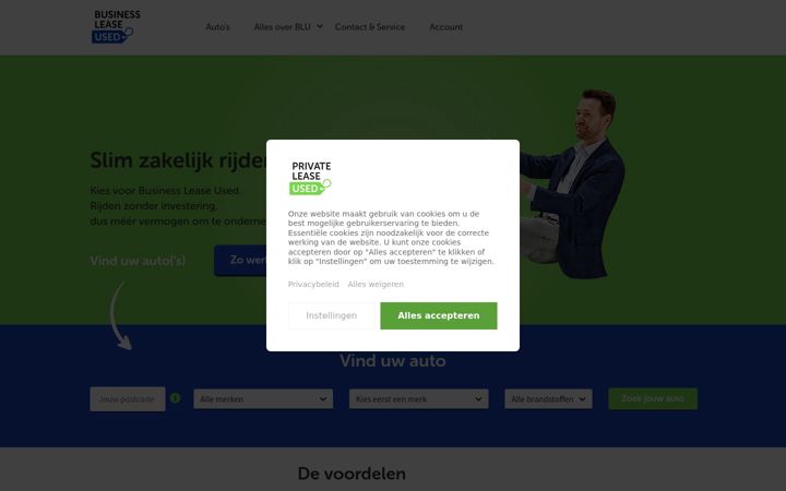Zrzut ekranu businessleaseused.nl