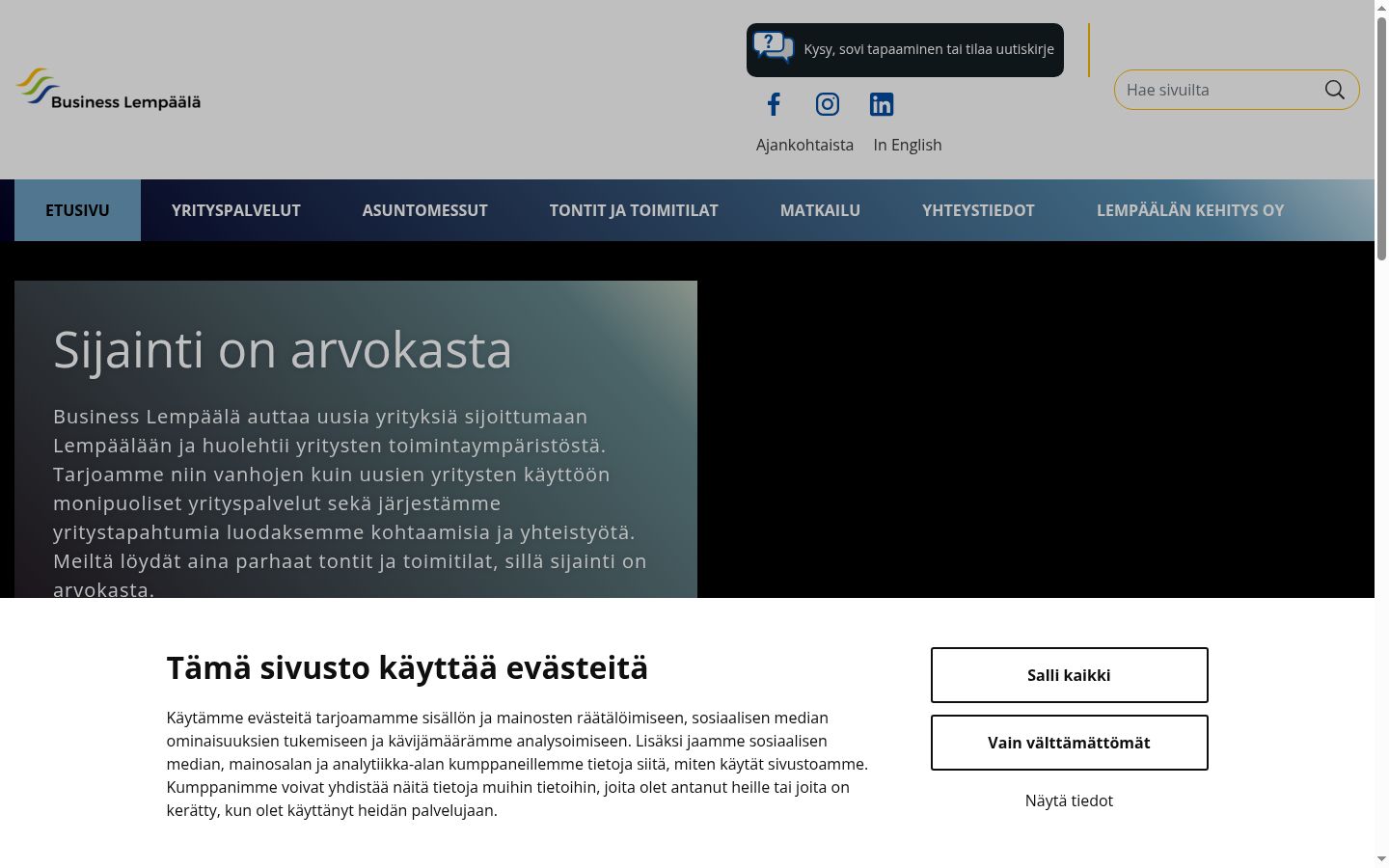 Sutikimo reklamjuostės, rodytos prieš bet kokią sąveiką, ekrano kopija