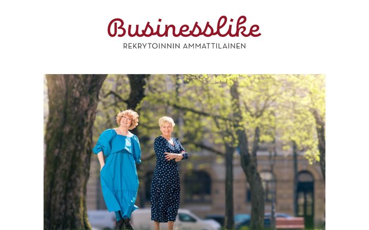 Screenshot von businesslike.fi