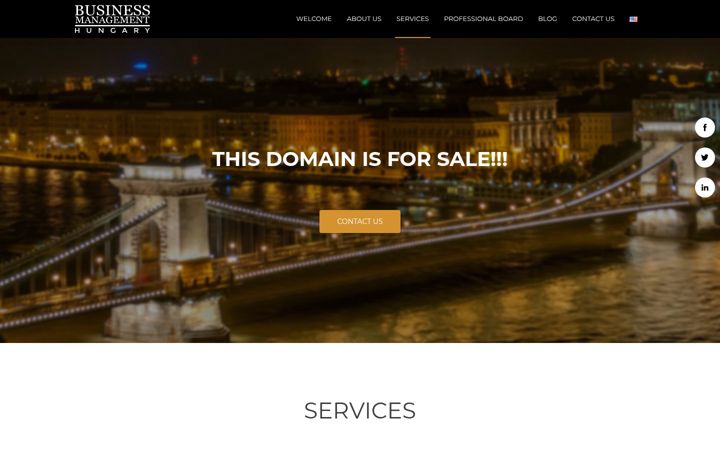 Screenshot of businessmanagementhungary.com