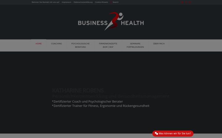 Screenshot of businessmeetshealth.de