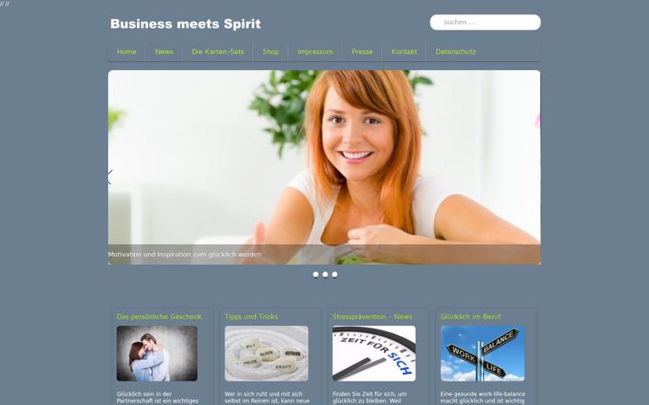 Screenshot of businessmeetsspirit.com