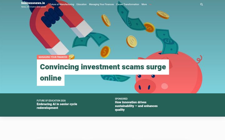 Zrzut ekranu businessnews.ie