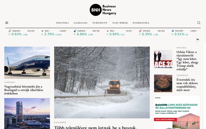 Екранна снимка на businessnewshungary.hu