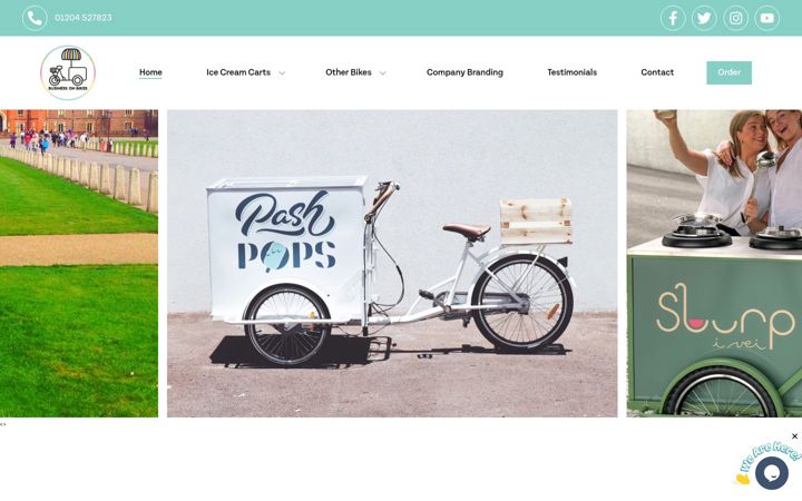 Screenshot of businessonbikes.co.uk