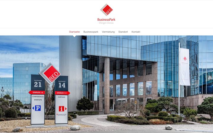 Skjermbilde av businesspark-ehingen.de