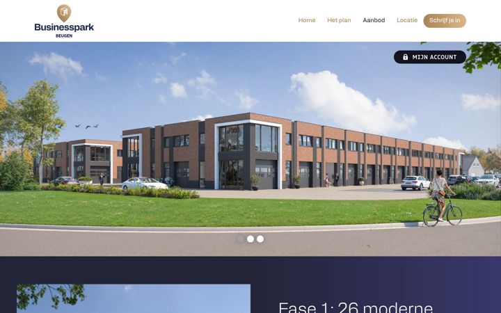 Screenshot of businessparkbeugen.nl