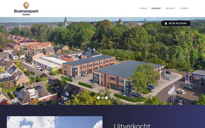 Screenshot of businessparkdelden.nl
