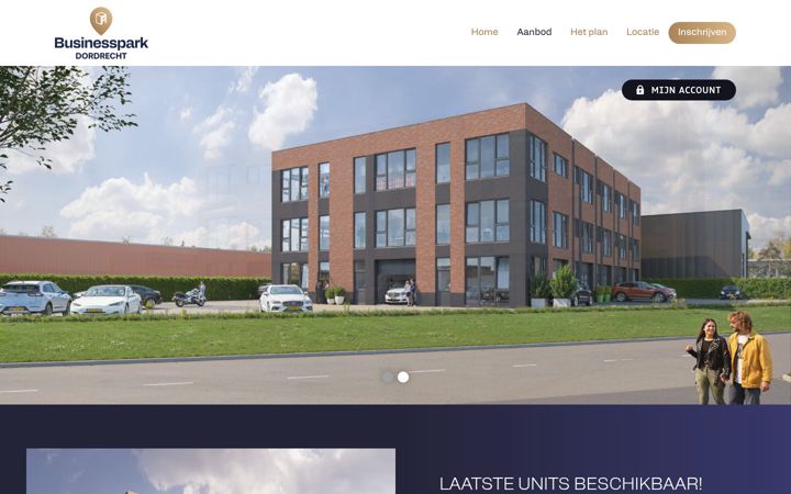 Screenshot of businessparkdordrecht.nl