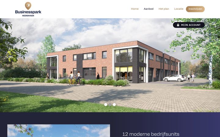 Screenshot of businessparkheerenveen.nl