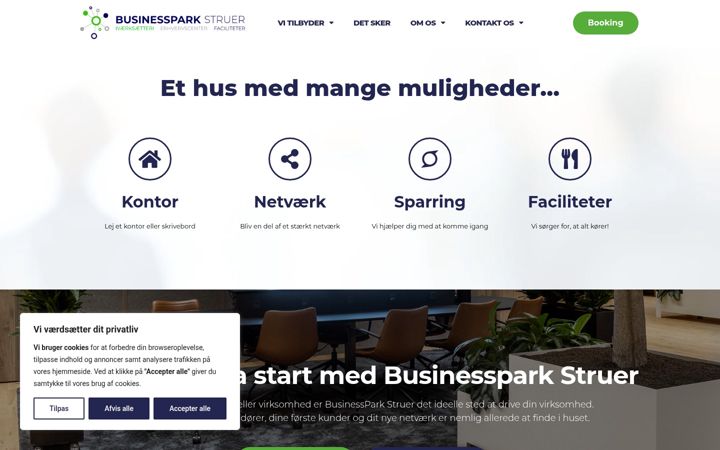 Screenshot of businessparkstruer.dk