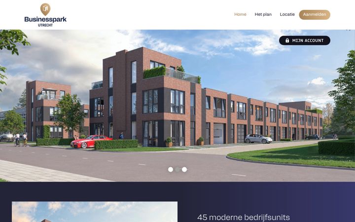 Screenshot of businessparkutrecht.nl