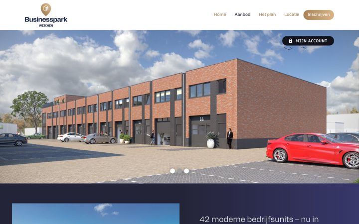 Screenshot of businessparkwijchen.nl
