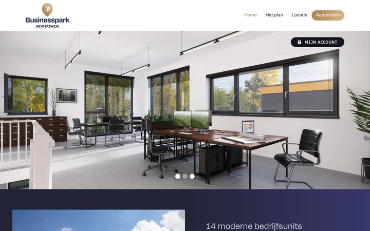 Screenshot of businessparkwinterswijk.nl
