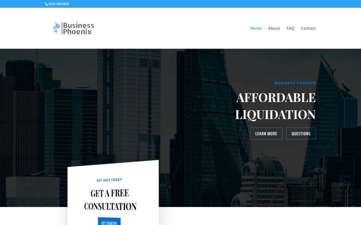 Screenshot of businessphoenix.co.uk