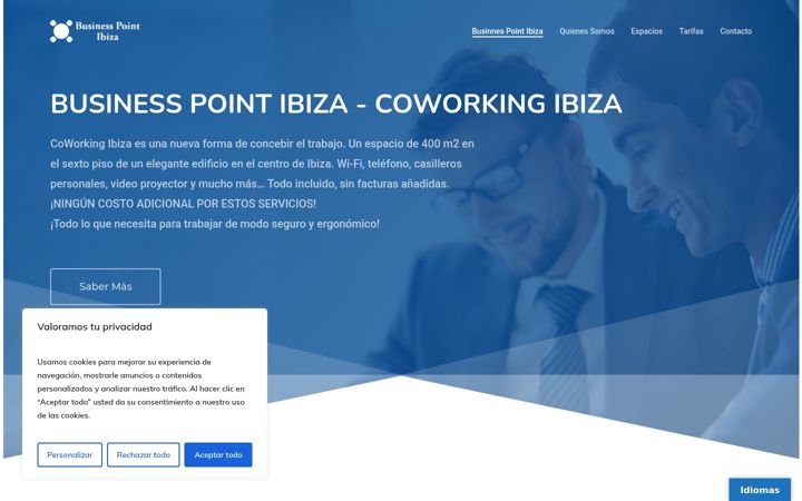 Screenshot of businesspointibiza.com