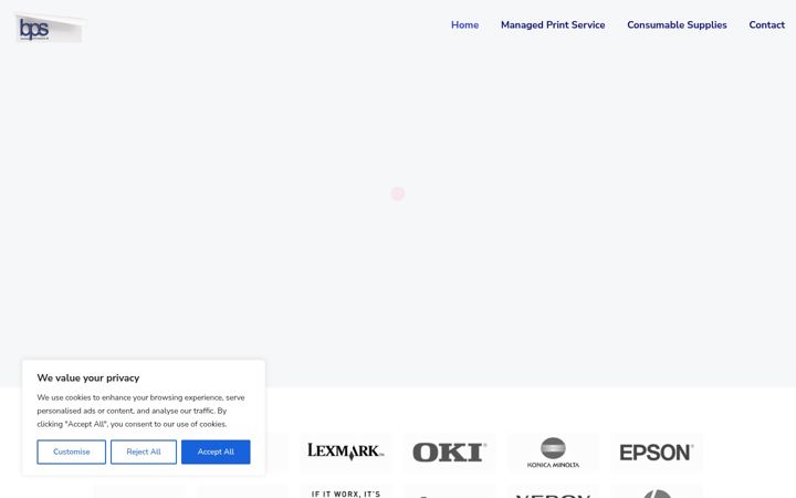 Screenshot of businessprintersolutions.co.uk